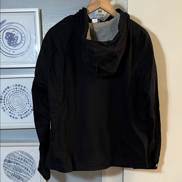 DIVIDED Women’s Black Hooded Full Zip Utility Jacket Size L - Picture 3 of 7